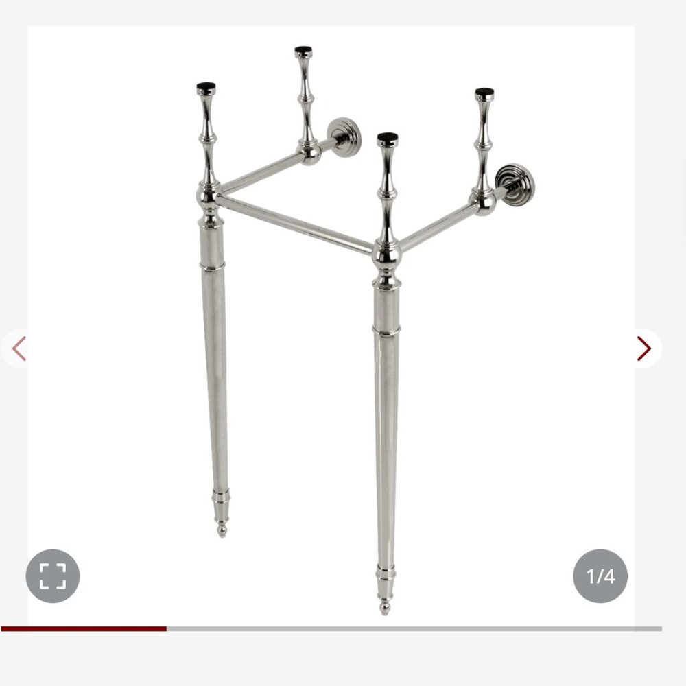 Kingston Brass VPB33146 Edwardian Brass Console Sink Legs, Polished Nickel
